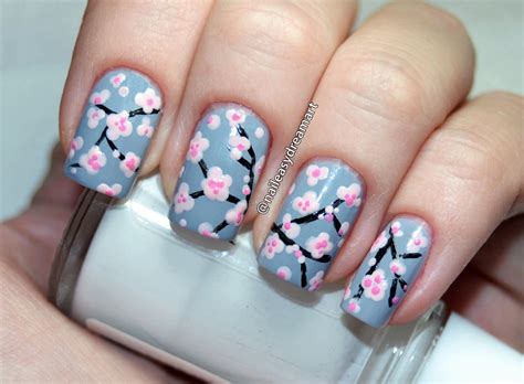 Cherry Blossom Sakura Tree Nail Art Design Дизайн ногтей Сакура Cherry Blossom Nails Tree