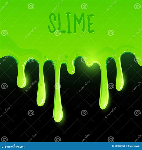 Green Gooey Slime Stock Vector Illustration Of Toxic 38068056