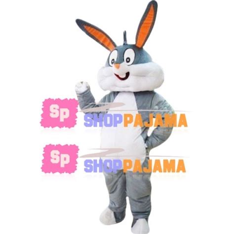 Big Face Bugs Bunny Mascot Costume