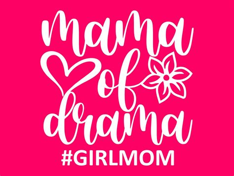 Mama Of Drama SVG Cut File Girl Mom Svg Cutting Files For Etsy