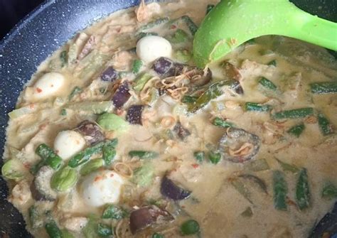 Resep Sayur Lodeh Telur Puyuh Kacang Panjang Labu Siam Terong Pete Oleh