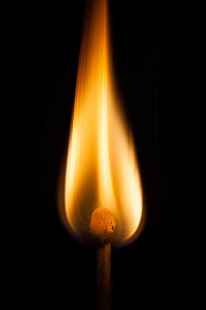 Free Photo Match Flame Background High Resolution Image