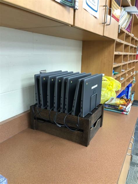 Classroom Chromebook Charging Station And Storage