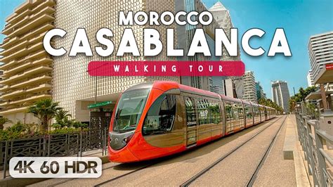 Casablanca Morocco Walking Tour Anfa District K Fps Hdr Youtube