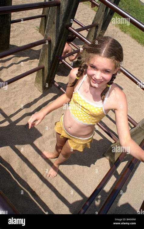 Fun At Playground Stock Photo Alamy