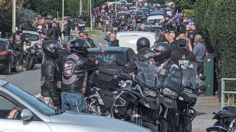 Hundreds Of Bikers Line Streets In Tribute To Veteran Killed In A Hit