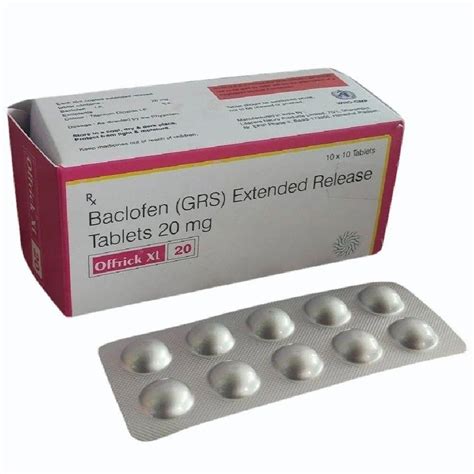 Offtick Xl Baclofen Grs Extended Release Tablets Mg At Rs Box