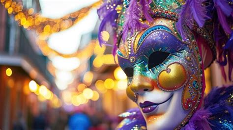 Premium Photo The Dazzling And Colorful Mardi Gras Carnival Scenery