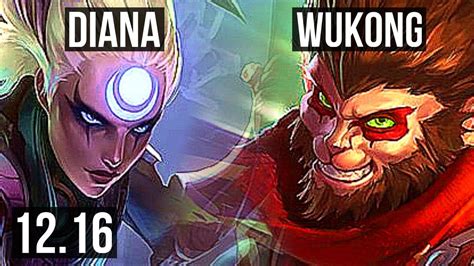 Diana Vs Wukong Jng Winrate Solo Kills Godlike