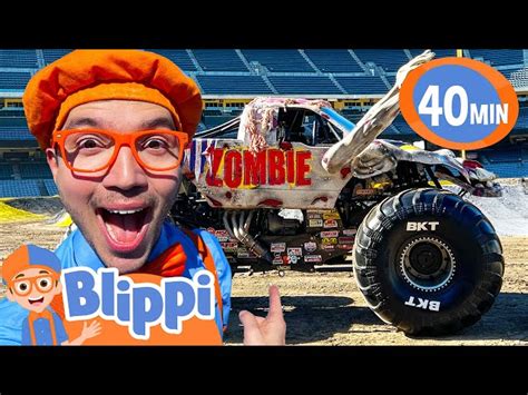 Blippi Learns about MONSTER Trucks! Vehicle Videos for Kids - Videos For Kids