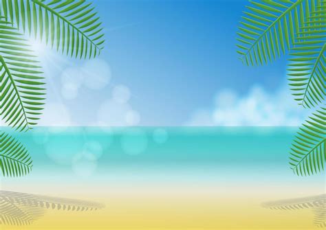 Summer beach background 8668381 Vector Art at Vecteezy