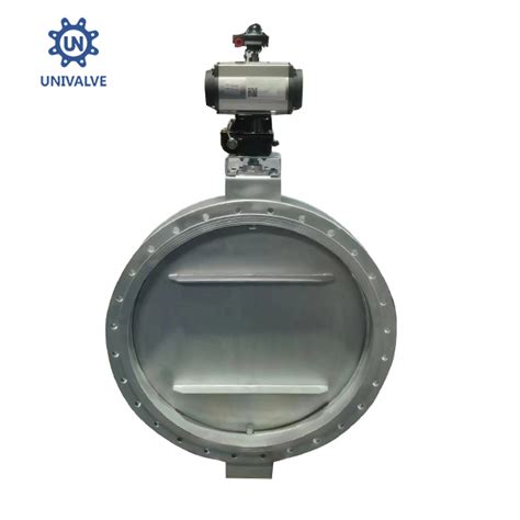 Marine Exhaust Gas Valve Flange Type Ss E Series Pneumatic With Manual