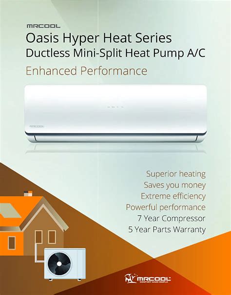 Mrcool Oasis Hyper Heat 12k Btu 225 Seer Ductless Mini Split Heat Pump