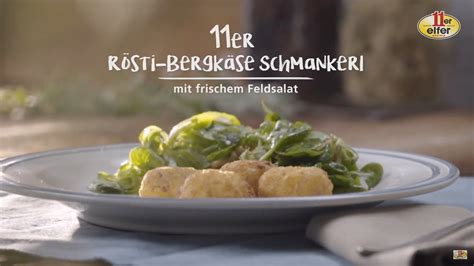 11er Rösti Bergkäse Schmankerl mit frischem Feldsalat YouTube