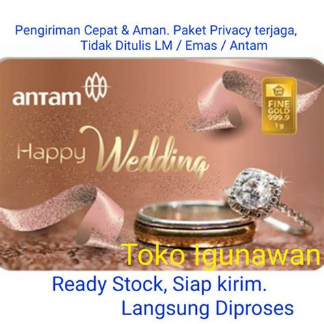 Promo LM Emas Antam 1 Gram Happy Wedding Gift Series Jakarta Timur