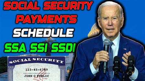 Social Security Payment Schedule For July 2024 Ssa Ssdi Ssi Youtube