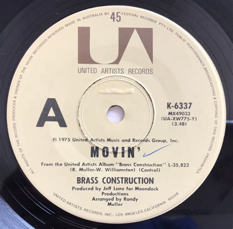 Brass Construction Movin Talkin 1975 Vinyl Discogs