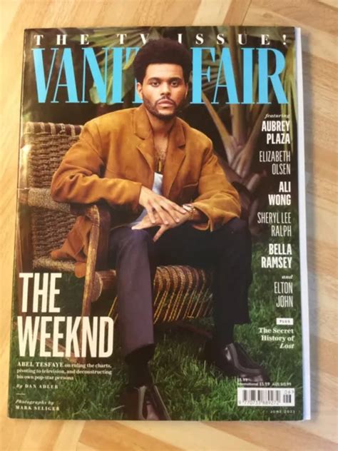 Vanity Fair Magazine Uk June The Weeknd Abel Tesfaye Elton John