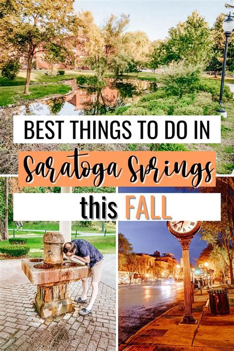 Saratoga Springs New York In The Fall Artofit