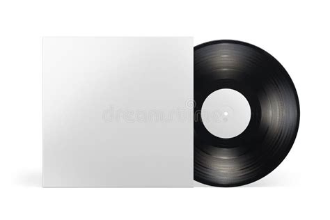 12 Inch Vinyl LP Record In Cardboard Cover On White Background 3D