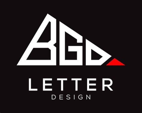 Premium Vector Triangle Shape Bgd Letter Logo Design