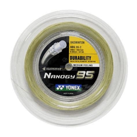 Corda Per Il Badminton Yonex Nanogy 95 200 M Cosmic Gold Tennis