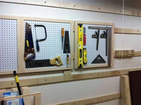 Pegboard On French Cleat Tool Wall Storage Garage Storage Systems