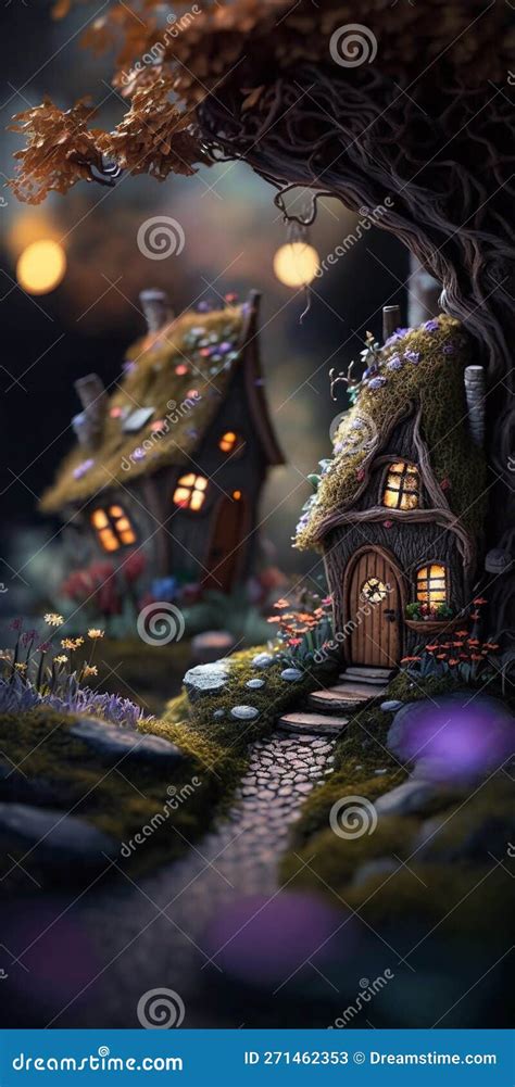 Realistic, Dramatic, Render a Nostalgic and Whimsical Fairy Garden with ...