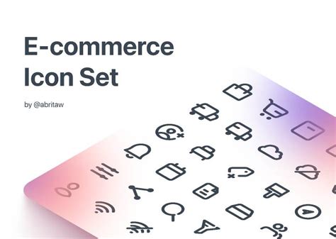 Figma E Commerce Icon Set UI4Free