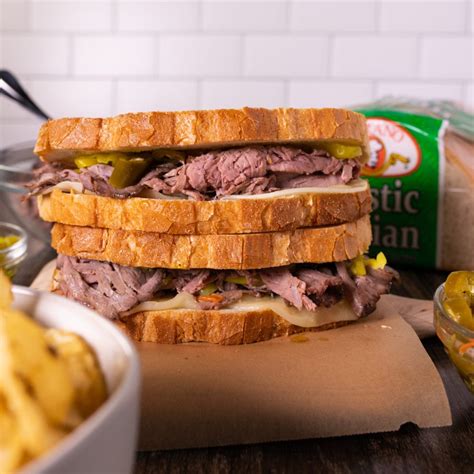 Classic Italian Beef Sandwich • Turano Baking Co