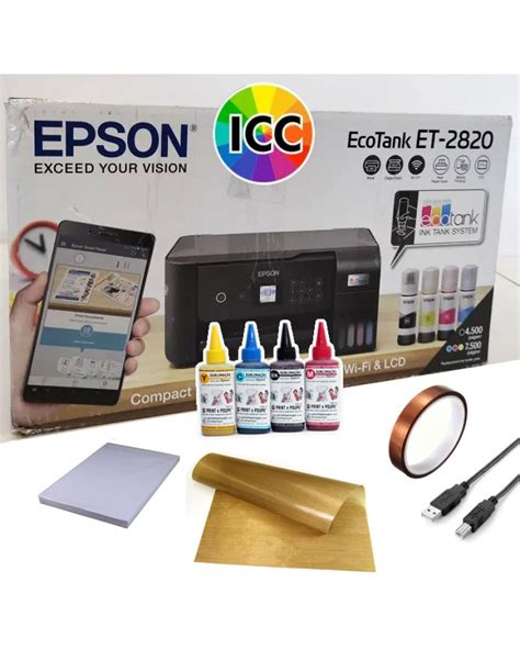 Pack Starter c Impressora de Sublimação Epson Ecotank A4 c