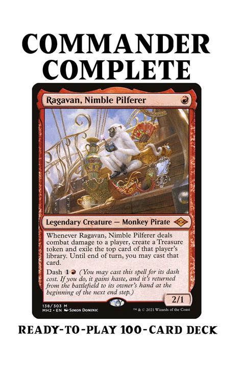 Ragavan Nimble Pilferer PIRATES TREASURE Magic MTG Custom Commander