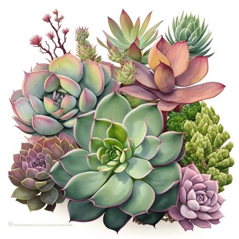 Succulent Clipart Free MasterBundles