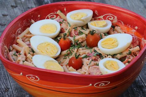 Salade de pâtes au surimi Les petits plats de Patchouka Recette