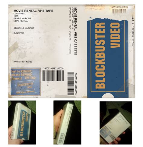 Blockbuster Vhs Case Template Web Custom Blockbuster Dvd Rental Cases