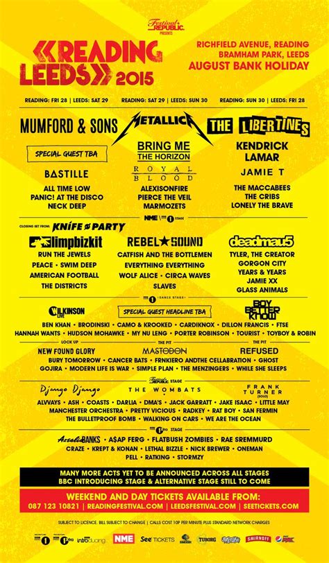 Leeds Reading Festival 2025 Tickets Coral Jillie