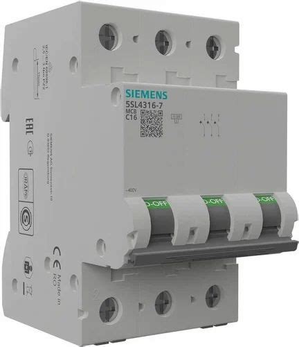 3 Pole 5SP4380 7RC 80A TP 10KA C CURVE MCB SIEMENS At Rs 4711 Piece In