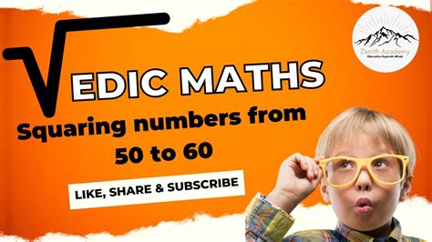 Vedic Maths Tricks Squaring Numbers From To Magic Of Vedic