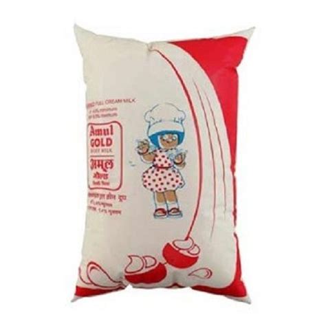 1 Liter Packet 3 Days Shelf Life Full Cream Amul Gold Milk Age Group