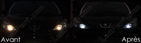 Pack Of Sidelight And Daytime Running Light LEDs For Peugeot 308 DRL