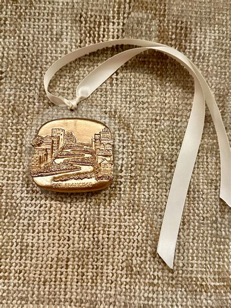 Hand Painted Gold Leaf San Francisco, California CA Lombard Street