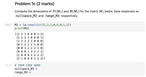 Solved 11 Import Numpy As Np Import Scipy Linalg As La Chegg