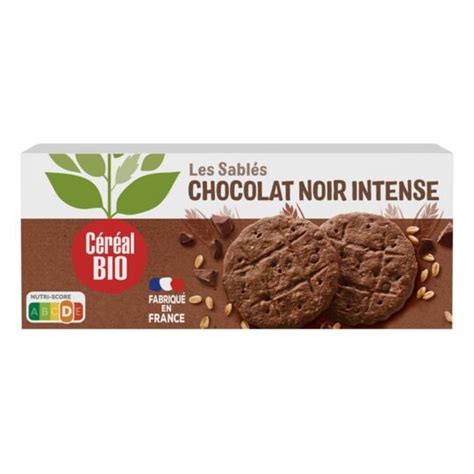 Biscuits sablés chocolat noir bio CEREAL les 6 sachets de 2 132 g à