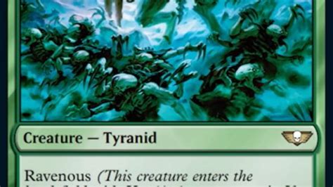 The Mtg Warhammer 40k Tyranids Deck Looks Strong And Hungry