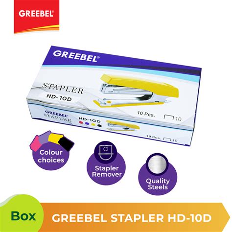 Greebel Stapler Hd 10d 10 Pcsbox Greebel
