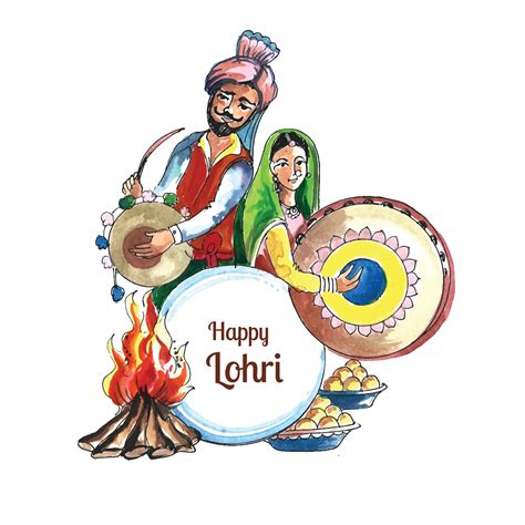 Happy Lohri Holiday Background For Punjabi Festival Card Design