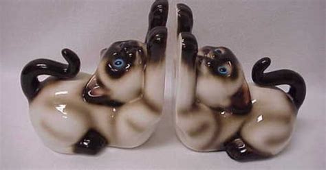 Siamese Cat Bookends Domainecooncatsny