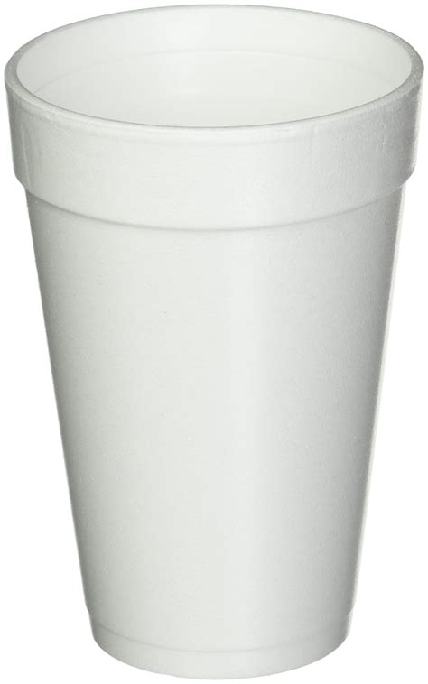 16 Oz White Disposable Drink Foam Cups Hot And Cold Coffee Cup Pack Of 40 EBay