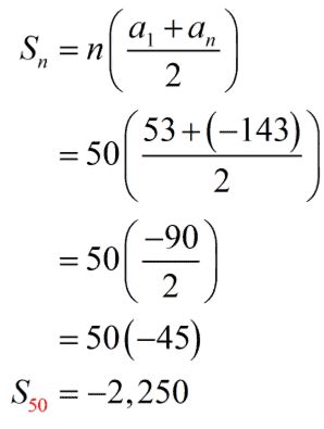 Arithmetic Series Examples With Solutions