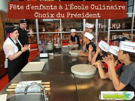 Fête d enfants à l École culinaire Choix du Président Wooloo